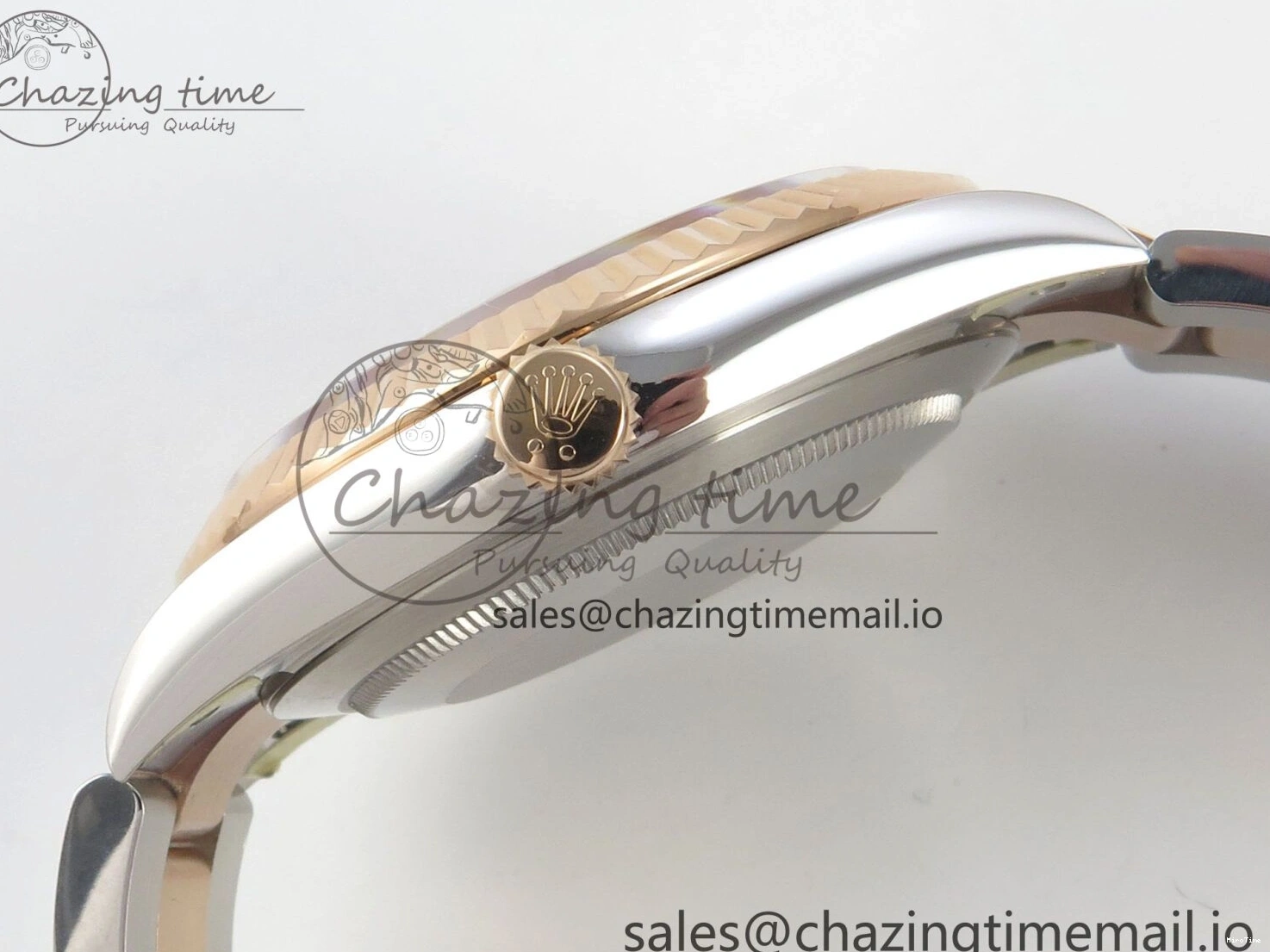 MiroTime 0210 Effortless DateJust 41 126331 SS RG ARF 1:1 Best Edition Brown Stick Dial on Oyster Bracelet SH3235 (Weighted) 201